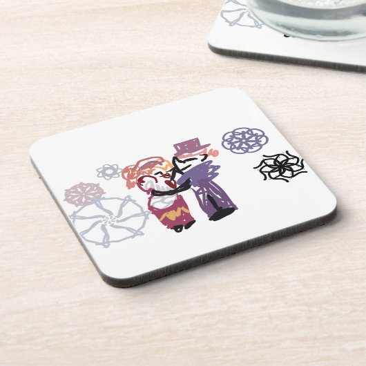 Valentine joy bier onderzetter (Linkerzijde)