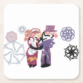 Valentine joy kartonnen onderzetters (Voorkant)