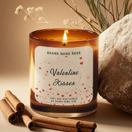 Valentine Kisses Candle –  Modern Love Label