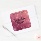 Valentine Kisses Chic Valentine Candle Sticker (Envelop)