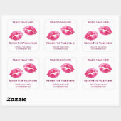 Valentine Kisses Custom Candle Sticker (Vel)