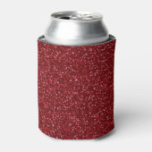 Valentine Klassiek Trend Rode Glitters Blikjeskoeler (Blikje Voorkant)