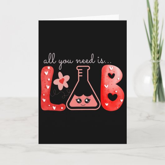 Valentine Laboratory Medische Laboratoriumwetensch Kaart (Voorkant)