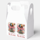  Valentine Love Bug on Blossoms Rose Bedankdoosjes (Geopend)