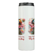  Valentine Love Bug on Blossoms Rose Thermosbeker (Achterkant)