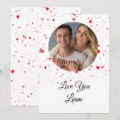 Valentine Love Card | Romantic for Him & Her (Voorkant / Achterkant)