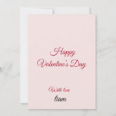 Valentine Love Card | Romantic for Him & Her Bedankkaart (Achterkant)