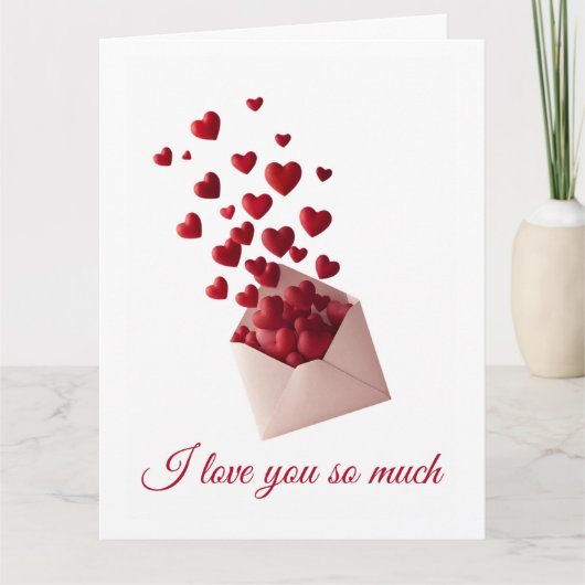 Valentine Love Card | Romantic for Him & Her Bedankkaart (Voorkant)