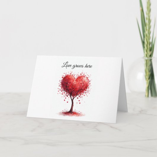 Valentine Love Card | Romantic for Him & Her Bedankkaart (Voorkant)