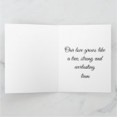 Valentine Love Card | Romantic for Him & Her Bedankkaart (Binnen)