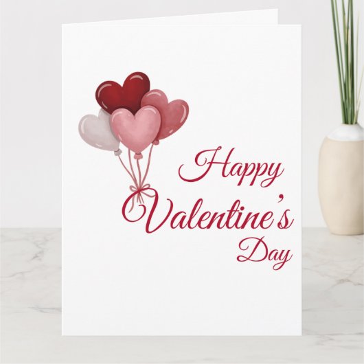 Valentine Love Card | Romantic for Him & Her Bedankkaart (Voorkant)