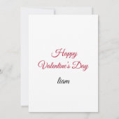 Valentine Love Card | Romantic for Him & Her Bedankkaart (Achterkant)