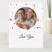 Valentine Love Card | Romantic for Him & Her Bedankkaart (Voorkant)