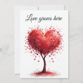 Valentine Love Card | Romantic for Him & Her Bedankkaart (Voorkant)