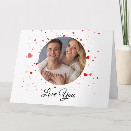 Valentine Love Card | Romantic for Him & Her Bedankkaart (Voorkant)