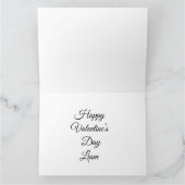 Valentine Love Card | Romantic for Him & Her Bedankkaart (Binnen)