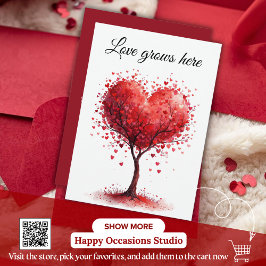 Valentine Love Card | Romantic for Him & Her Bedankkaart