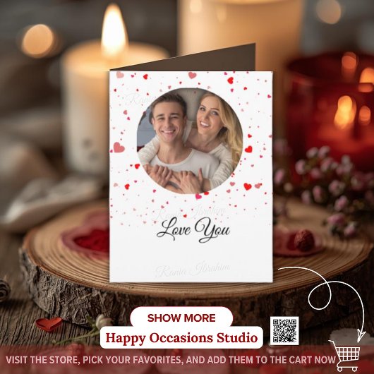 Valentine Love Card | Romantic for Him & Her Bedankkaart