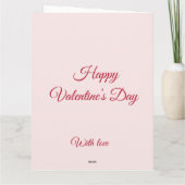 Valentine Love Card | Romantic for Him & Her Bedankkaart (Achterkant)
