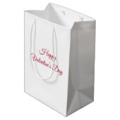 Valentine Love Card | Romantic for Him & Her Medium Cadeauzakje (Achterkant Gekanteld)