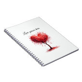 Valentine Love Card | Romantic for Him & Her Notitieboek (Rechterzijde)