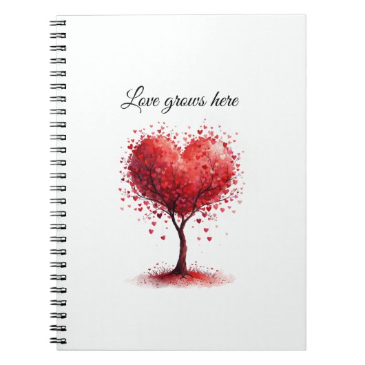 Valentine Love Card | Romantic for Him & Her Notitieboek (Voorkant)