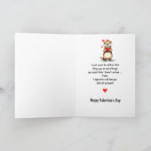 Valentine Love Fun Otter Animal Love Heart Feestdagen Kaart (Binnen)