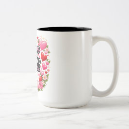 Valentine Love Mug Tweekleurige Koffiemok