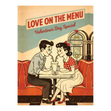 Valentine - Love on the Menu Retro Snoepwinkel