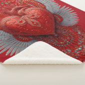 "Valentine Love Wings" Sherpa Deken (3/4)