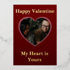 Valentine Magic Hearts Photopop Folie Feestdagenkaart