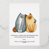 Valentine Magic Modern PhotoPop Folie Feestdagenkaart (Achterkant)