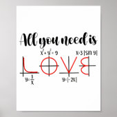 Valentine Math Humor For Teachers Students  Poster (Voorkant)