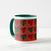Valentine Military Camouflage Harten- Beker Mok (Voorkant links)