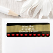 Valentine Modern Zwarte Strik Goud Verf Sweet 16 Etiket (Insitu)