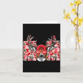 Valentine Mom Camo Deer Buck Hunting Matching Vale Kaart (Gele Bloem)
