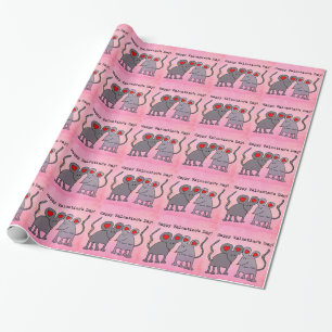 Valentine Muizen Cadeaupapier