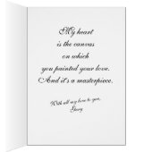 Valentine - My heart is the canvas of your love (Binnen (Rechts))
