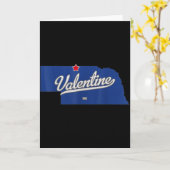 Valentine Nebraska Ne Map  Kaart (Gele Bloem)