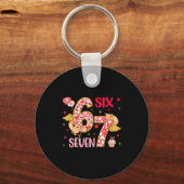 Valentine Nge 67 Funny Saying Six Seven Valentine' Sleutelhanger (Voorkant)