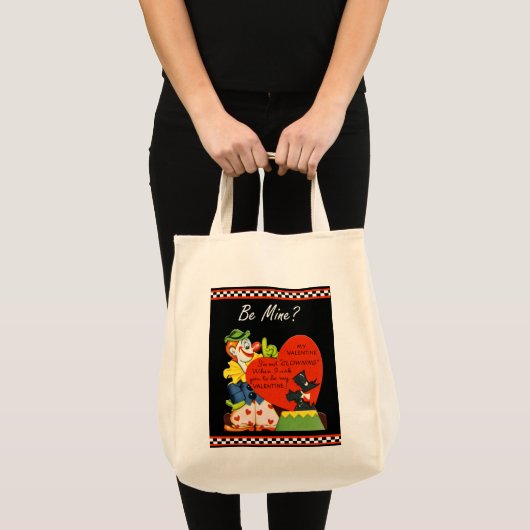 Valentine Not Clowning Around Scottish Terrier Tote Bag (Voorkant (product))