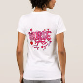 Valentine Nurse PNG Sublimation Design T-shirt (Achterkant)