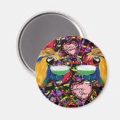 Valentine Papegaaien Magneet (Voorkant / Achterkant)