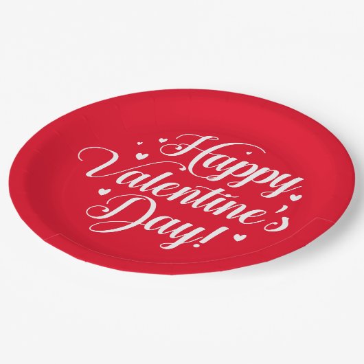 Valentine  papieren bordje (Gekanteld)