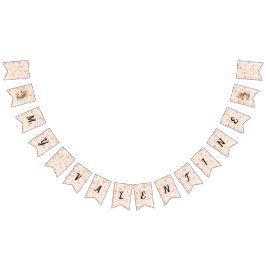 Valentine Party Decor with Roses and Cute Kitten Vlaggetjes