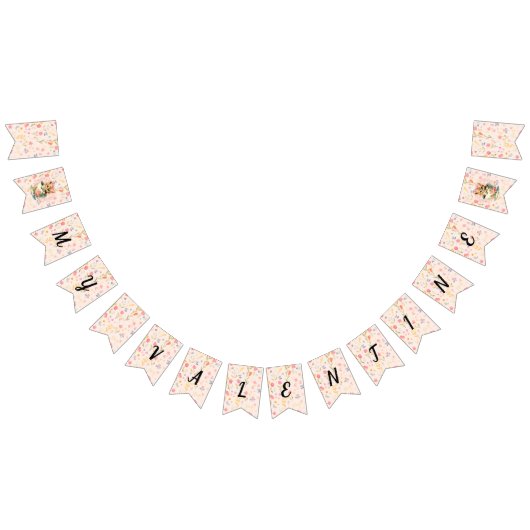 Valentine Party Decor with Roses and Cute Kitten Vlaggetjes (Alle)