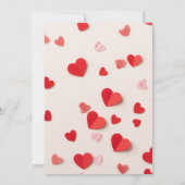 Valentine Party Invitation Printable Kaart (Achterkant)