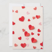 Valentine Party Invitation Printable Kaart (Achterkant)