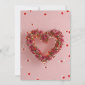 Valentine Party Invitation Printable Template Kaart (Achterkant)