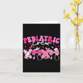 Valentine Pediatric Crew Xoxo Nurse Coquette Bow P Kaart (Gele Bloem)